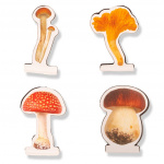 Kikkerland Mushroom Magnetic Bookmarks - 2.75 cm x 3.5 cm x 0.25 cm