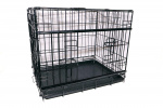 active canis Premium Slidingdoor Cage - Black - 107 x 71 x 79
