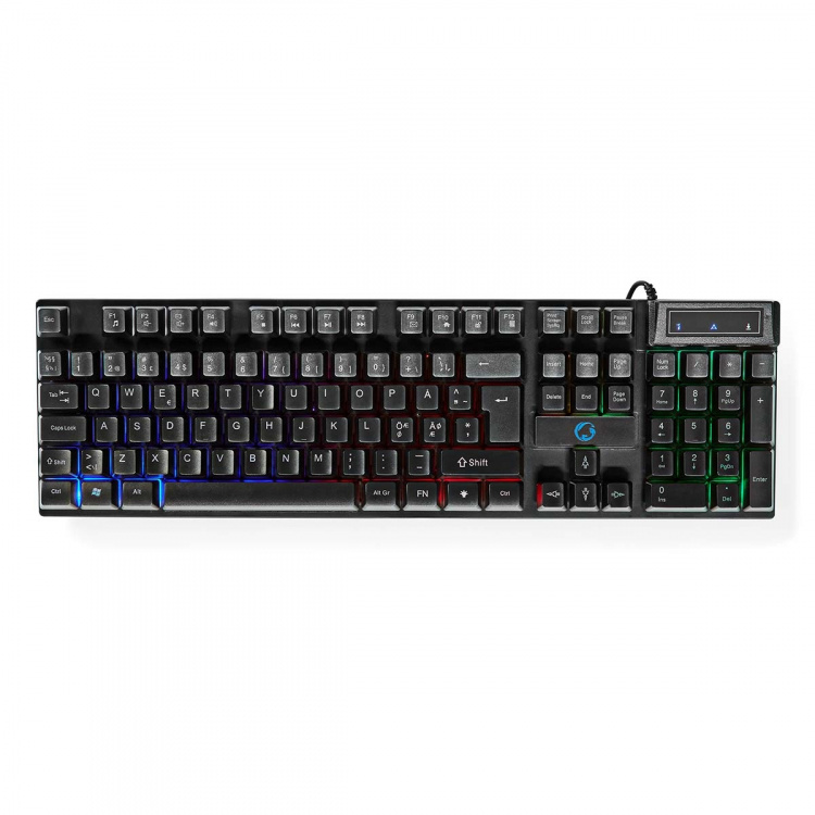 Nedis Gaming Combo Kit | 5-in-1 | Keyboard, Headset, Mouse and Mouse Pad | Black | QWERTY | ND Layout