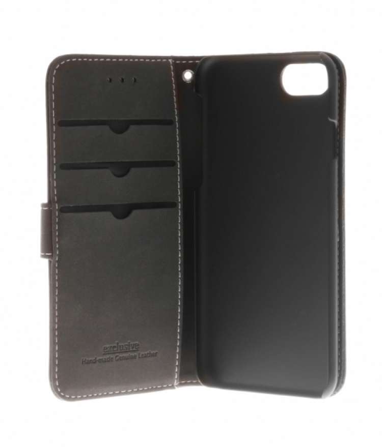 Insmat Exclusive Flip Case Wallet Case for iPhone 6 / 6s / 7 / 8 / SE, black