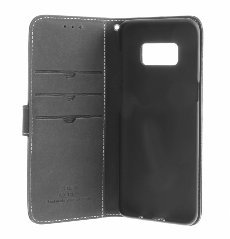 Insmat Exclusive Flip Case wallet case, Samsung Galaxy S8, black