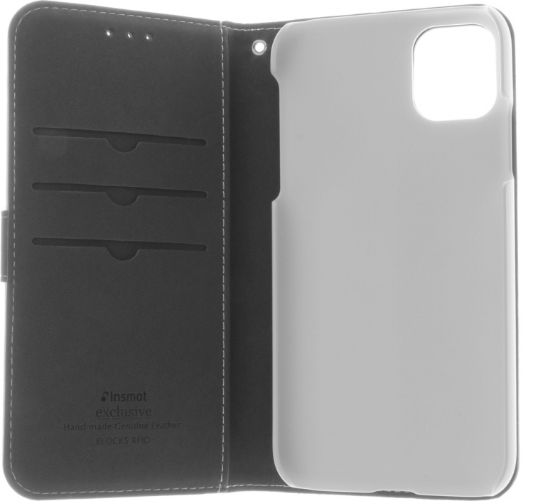 Insmat Exclusive Flip Case Wallet case, iPhone 11, white