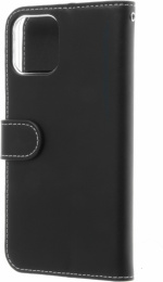 Insmat Exclusive Flip Case Wallet Case, iPhone 12 / 12 Pro, black