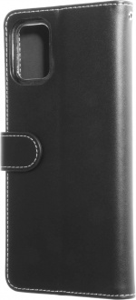 Insmat Exclusive Flip Case wallet case, Samsung Galaxy A71, black