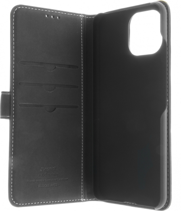 Insmat Exclusive Flip Case Wallet Case, Xiaomi Mi 11 Lite 5G / 11 Lite 5G NE, black