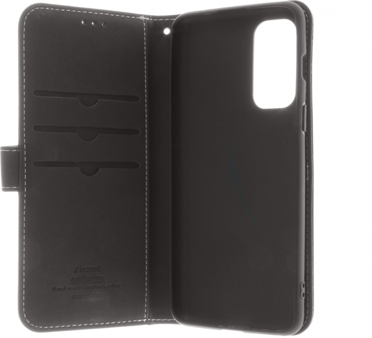 Insmat Exclusive Flip Case wallet case, OnePlus Nord 2 5G, black