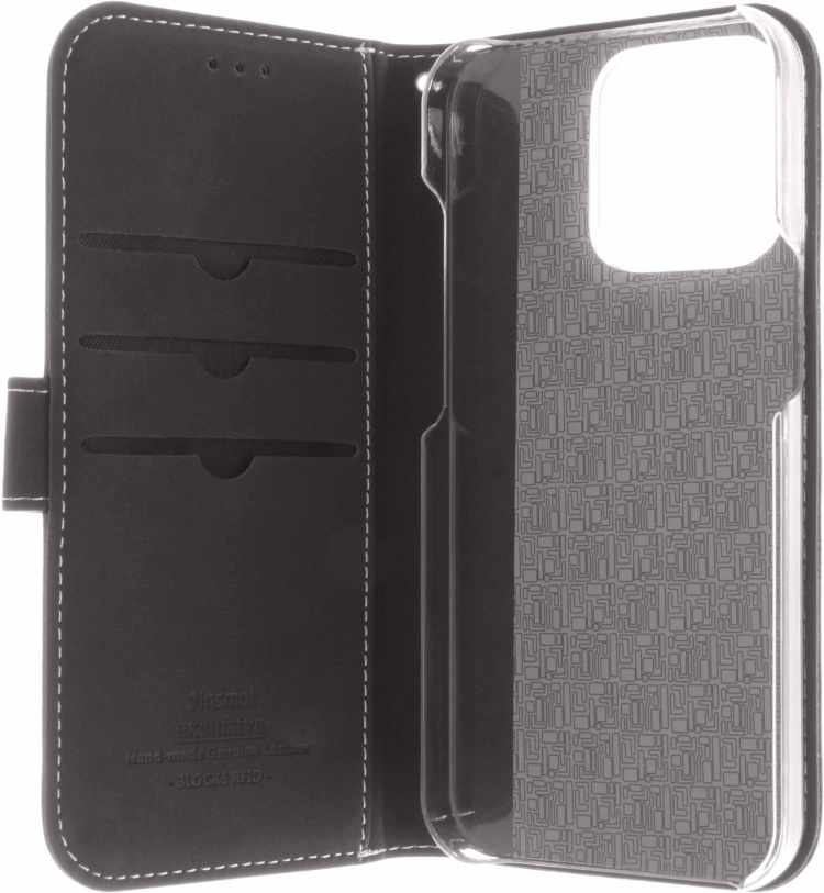 Insmat Exclusive Flip Case Wallet case, iPhone 13 Pro, black Insmat Exclusive Flip Case Wallet case, iPhone 13 Pro, black