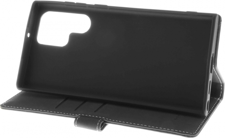 Insmat Exclusive Flip Case wallet case, Samsung Galaxy S22 Ultra 5G, black
