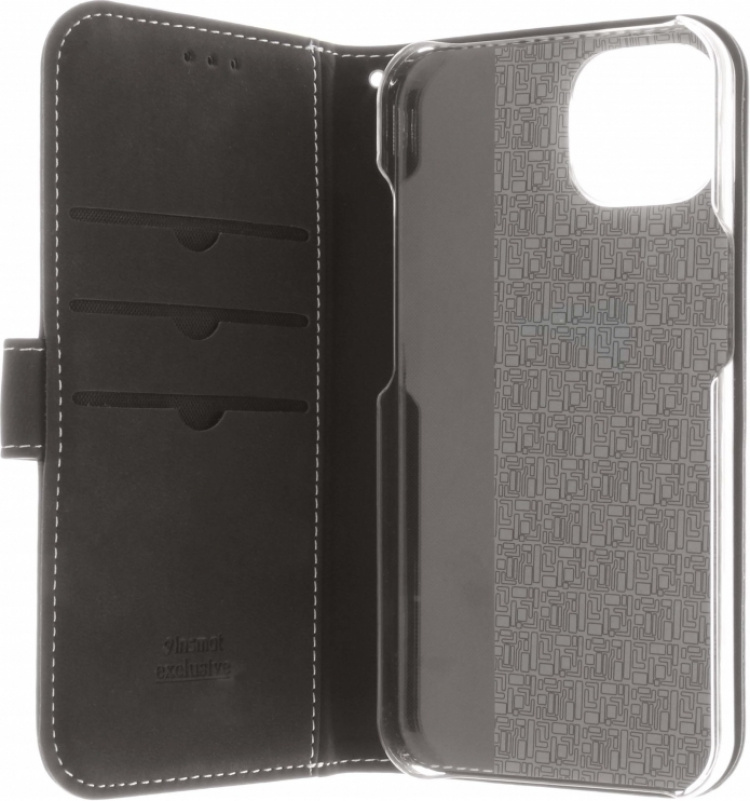 Insmat Exclusive Flip Case wallet case, iPhone 14 Pro, black