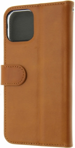 Insmat Exclusive Flip Case wallet case, iPhone 14 Pro, brown
