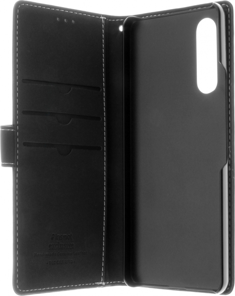 Insmat Exclusive Flip Case wallet case, Sony Xperia 10 V, black