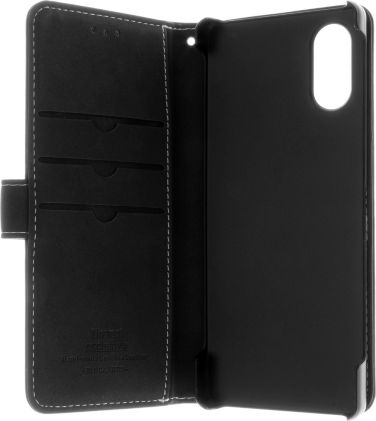Insmat Exclusive Flip Case wallet case, Sony Xperia 5 V, black