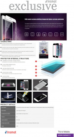 Insmat Full Screen Armoured Glass, Sony Xperia 5 V, black