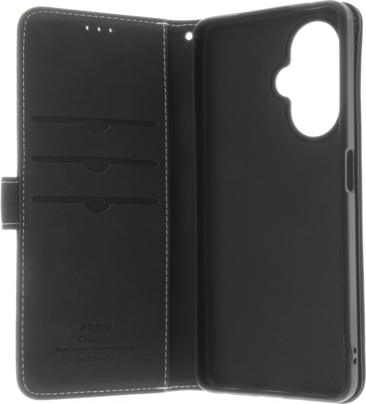 Insmat Exclusive Flip Case wallet case, OnePlus Nord CE 3 Lite, black