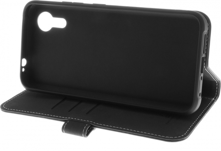 Insmat Exclusive Flip Case wallet case, Samsung Galaxy XCover7, black