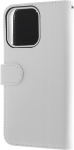 Insmat Exclusive Flip Case Wallet Case, iPhone 13 Pro, white
