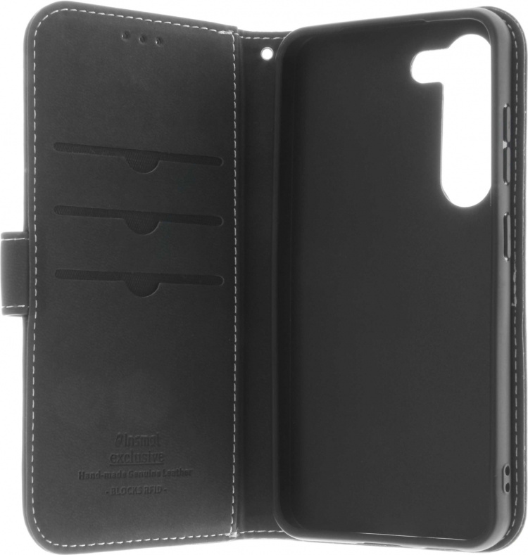 Insmat Flip Case wallet case, Samsung Galaxy S23, black