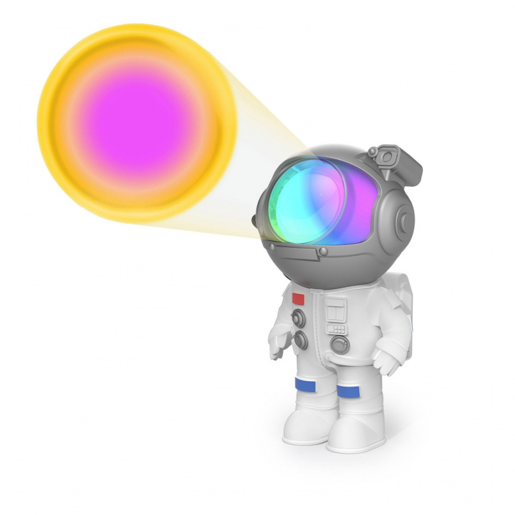 Mobility On Board Projector Mini Stellar Light White Astronaut