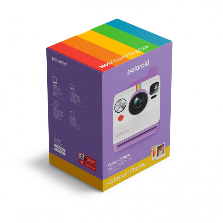 Polaroid Camera Now Generation 3 E-Box Instant Purple Polaroid Camera Now Generation 3 E-Box Instant Purple