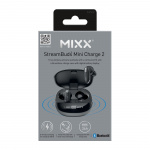 MIXX Headphone Mini Charge 2 In-Ear Tws Qi Wireless Black