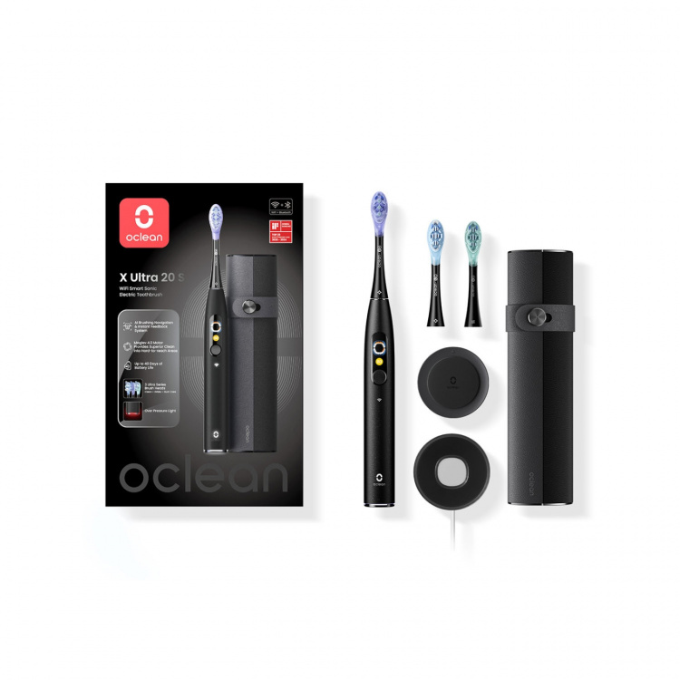 Oclean Electric Toothbrush X Ultra 20 Set Black Oclean Electric Toothbrush X Ultra 20 Set Black