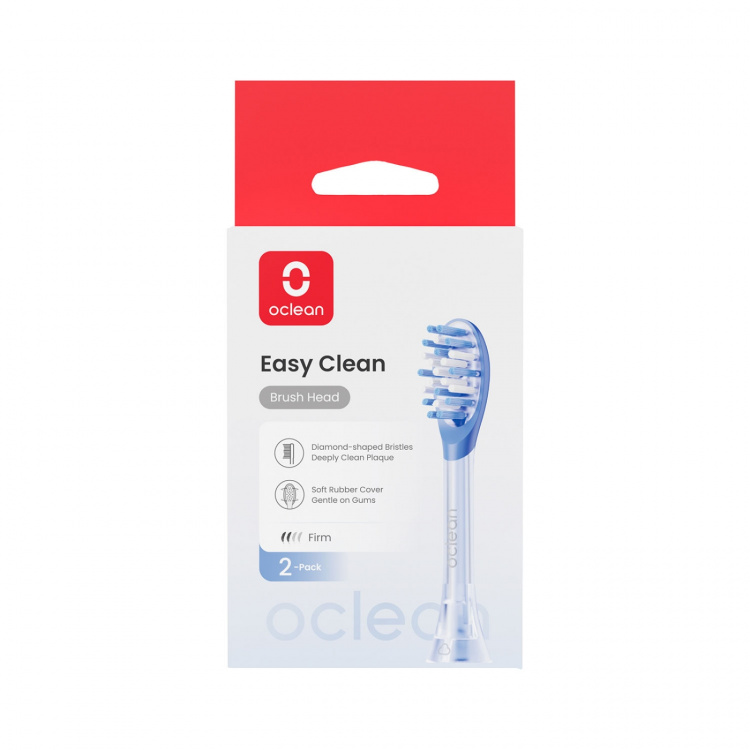 Oclean Brush Head Easy Clean 2 Pack Blue