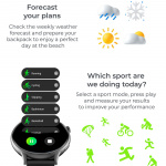 KSIX Smartklocka Core 2 AMOLED - Svart