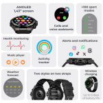 KSIX Smartklocka Titanium - Svart