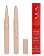 Pupa Milano Pupa Vamp! Creamy Duo Lip Pencil 1 g #010 True Red / Lipstick 0,8g / Pencil 0,2g