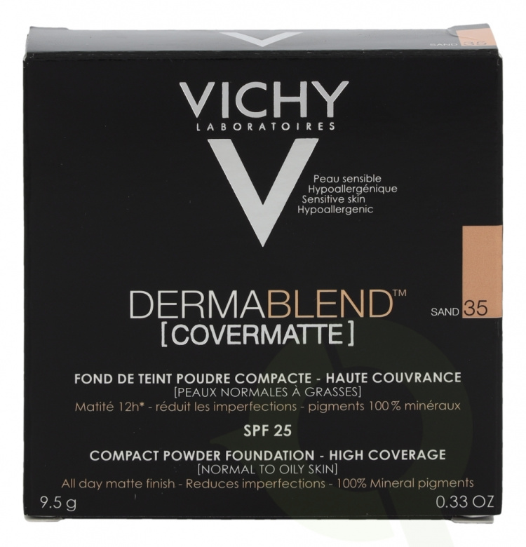 Vichy Dermablend Covermatte Compact Powder SPF25 9.5 g #35 Sand