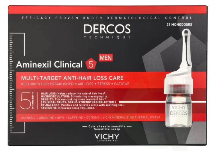 Vichy Dercos Aminexil Intensive 5 men 2016 126 ml 21 doses