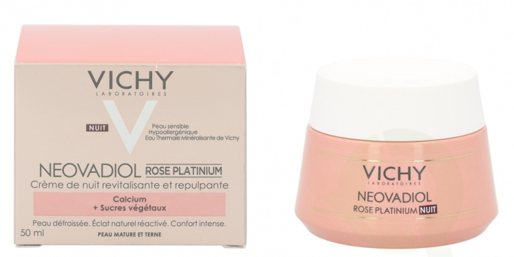 Vichy Neovadiol Rose Platinium Night Cream 50 ml Calcium + Vegetal Sugars Natural And Dull Skin