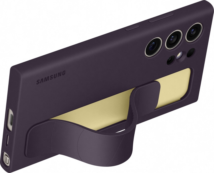 Samsung Galaxy S24 Ultra Standing Grip Case, dark purple