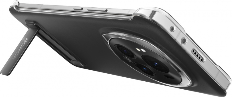 Honor Magic6 Pro protective case with stand, black