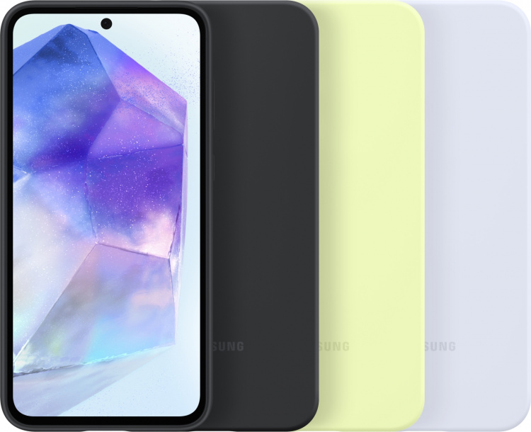 Samsung Galaxy A55 Silicone Case, lime green