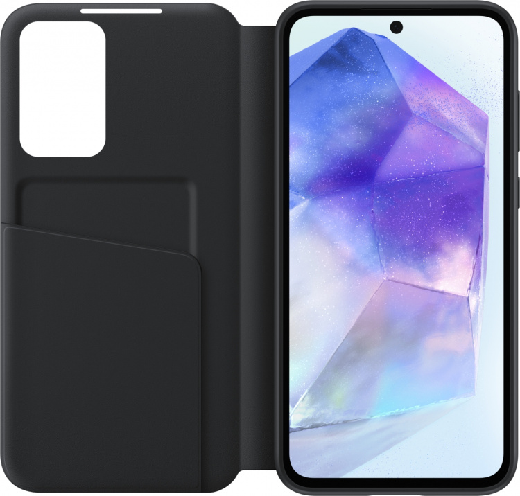 Samsung Galaxy A55 Smart View Wallet Case, black