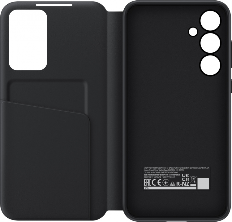 Samsung Galaxy A55 Smart View Wallet Case, black