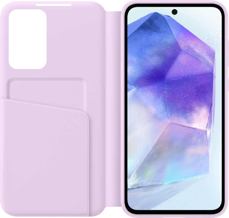 Samsung Galaxy A55 Smart View Wallet Case, lavender