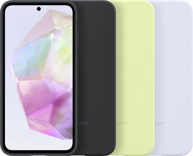 Samsung Galaxy A35 Silicone Case, lime green