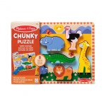 Melissa & Doug Safari Chunky Puzzle - 8 Pieces (50202)