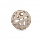 Magni Teether ball in LFGB silicone with tactile surfaces, beige - (5733)