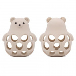 Magni Teether ball in teddy-bear design, beige - (5734)