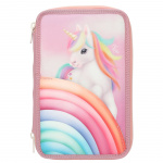 Ylvi Triple Pencil Case - Color Cloud - Candy Colors