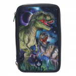 Dino World Triple Pencil Case with LED - GALAXY