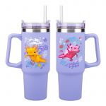 Minecraft Purple 900ml Insulated Cup and Straw