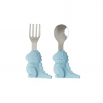 RICE Stainless Steel Kids Cutlery Blue