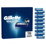 Gillette Mach3 Turbo Men\'s Razor Blades - Blue/Grey - 16 pcs