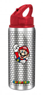 Super Mario Stor - Alu Water Bottle 710ml - Super Mario (389)
