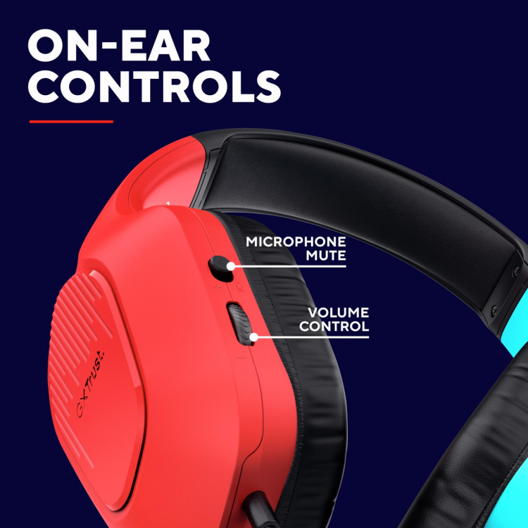 Trust GXT 416S Zirox Gamingheadset Nintendo Switch / Switch 2 Trust GXT 416S Zirox Gamingheadset Nintendo Switch / Switch 2