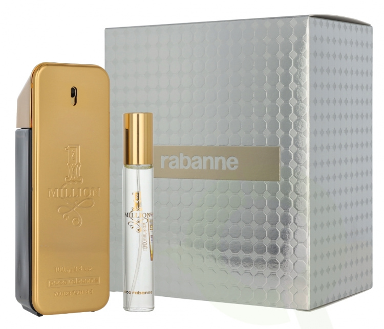 Paco Rabanne 1 Million Giftset 120 ml Edt Spray 100ml/Edt Travel Spray 20ml